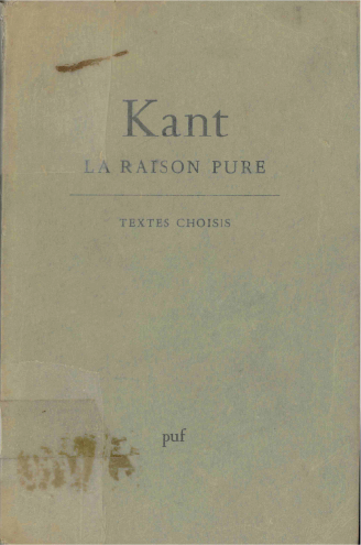 Kant, la r...